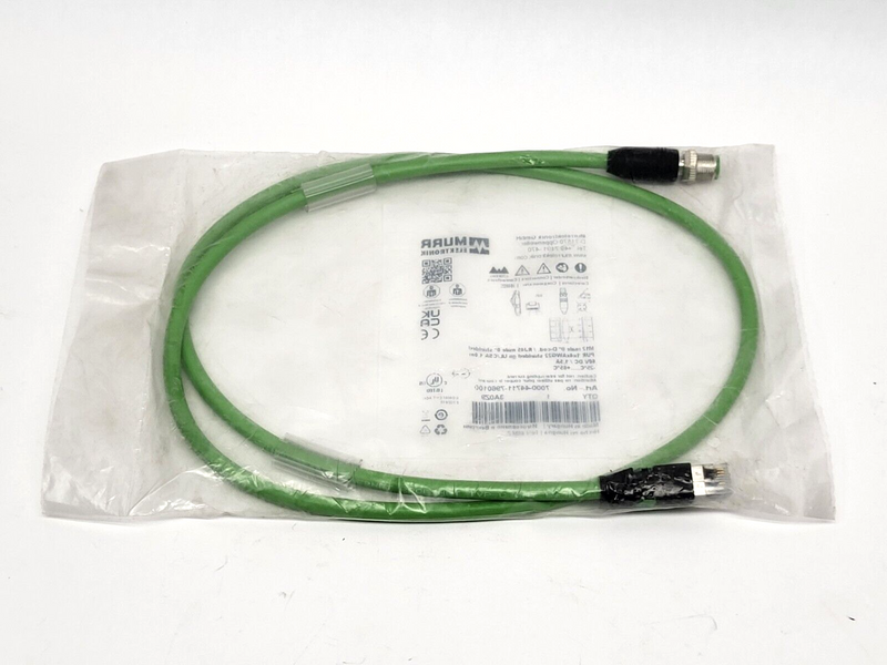 Murr Elektronik 7000-44711-7960100 Sensor Cordset M12 Male to Male RJ45 1m - Maverick Industrial Sales