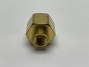 Brass 3/8" to 1/8" Female Pipe Reducer Coupling LOT OF 3 - Maverick Industrial Sales