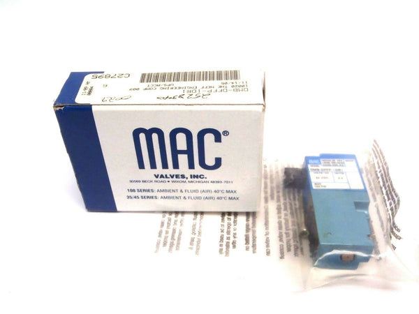 Mac Valves DMB-DFFP-1DR1 Solenoid Pneumatic Valve 24VDC 2.4 Watt Max 120PSI - Maverick Industrial Sales