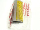 Grafoplast 117 Wire Markers - Black on Yellow 50 Strips 9TFX16 - Maverick Industrial Sales