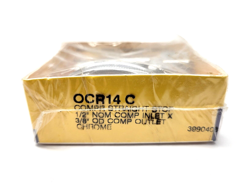 BrassCraft OCR14C Compression Straight Stop Valve 1/2" Inlet x 3/8" Outlet - Maverick Industrial Sales