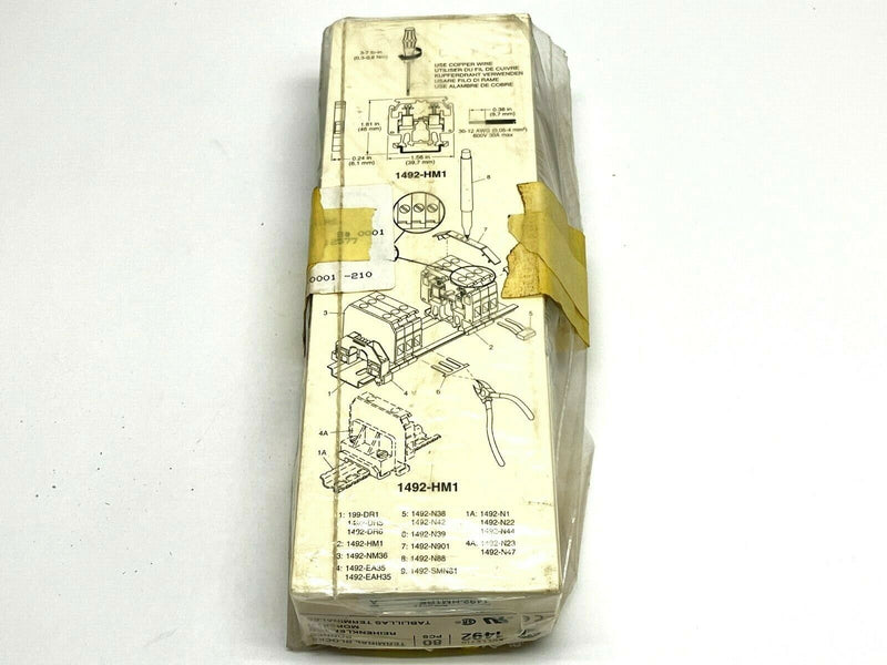 Allen Bradley 1492-HM1RE Ser A Terminal Blocks Yellow BOX OF 72 - Maverick Industrial Sales