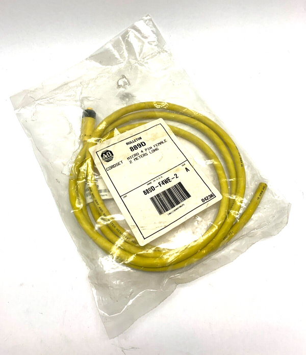 Allen Bradley 889D-F4WE-2 Ser. A Straight Female Micro Cordset 4 Pin 2M - Maverick Industrial Sales