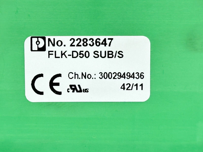 Phoenix Contact FLK-D50 SUB/S Interface Module D-Sub 50-Position 2283647 - Maverick Industrial Sales