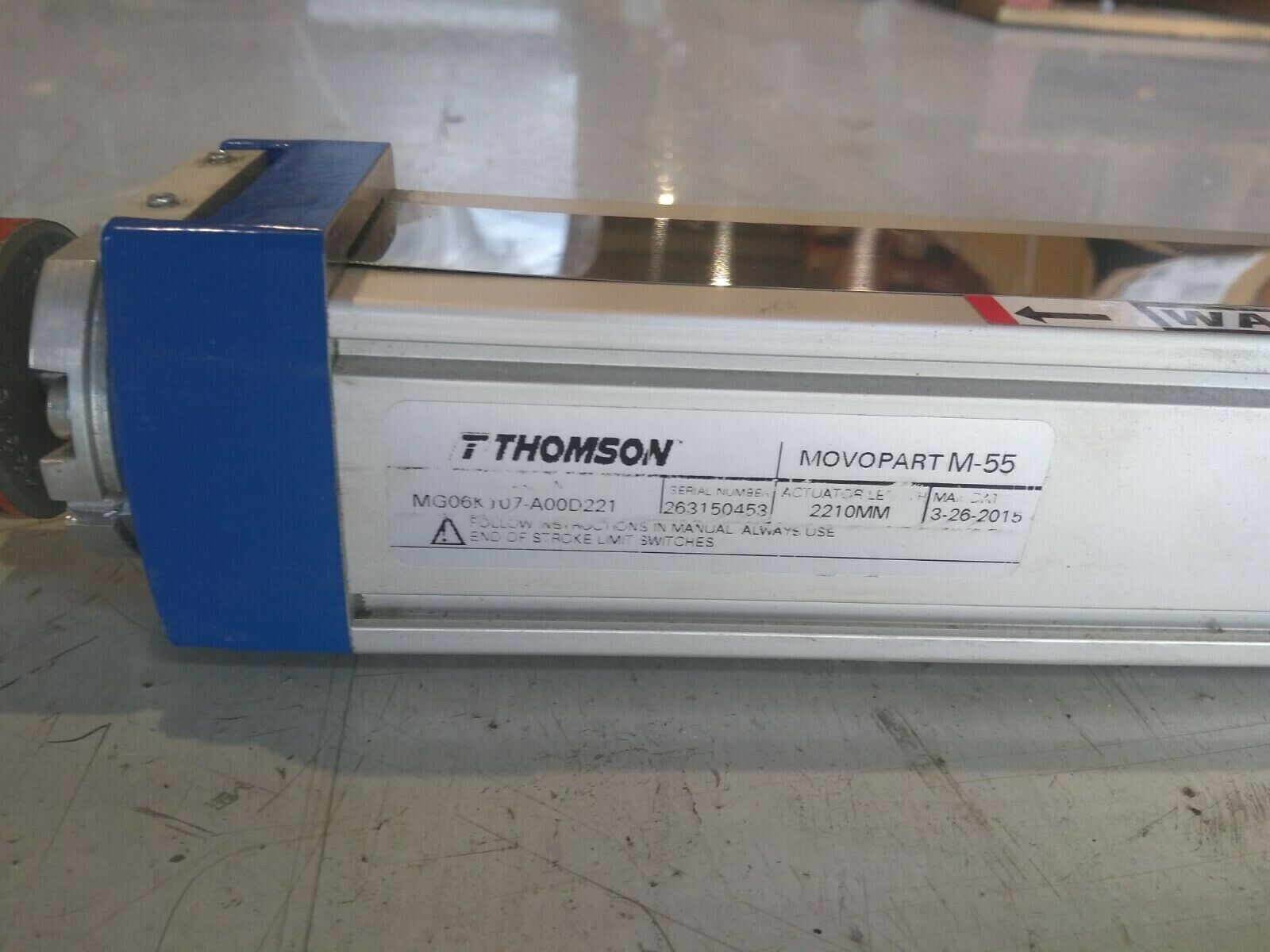 Thompson MG06K107-A00D221 Movopart M-55 1860mm Stroke, 2280mm Length - Maverick Industrial Sales