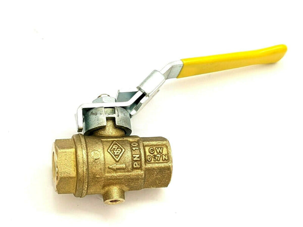 Rubinetterie Bresciane 5117 Ball Valve 1/4" NPT, PN 10, 200 PSI, DN 10 - Maverick Industrial Sales