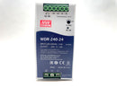 Mean Well WDR-240-24 Industrial Power Supply, 24V DC, 10A, DIN Rail Mount - Maverick Industrial Sales