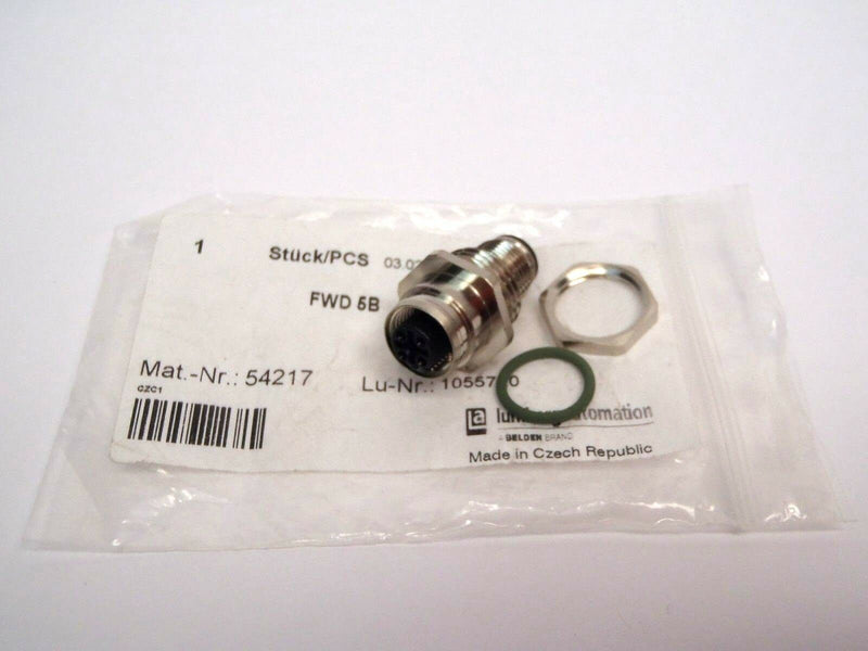 Lumberg Automation FWD 5B Micro M12 Fixcon Male to Female Receptacle 54217 - Maverick Industrial Sales