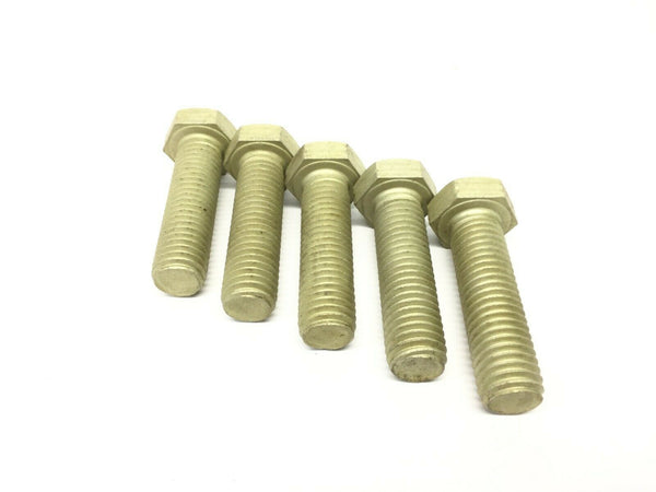 Hex Head Machine Bolt, Aluminum, 5/8"-11 UNC x 2-1/4" LOT OF 5 - Maverick Industrial Sales