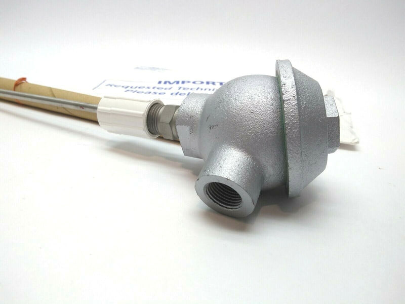 OMEGA  PR-12E-3-100-1/4-18 Thermocouple Probe with Cast Iron Protection Head - Maverick Industrial Sales