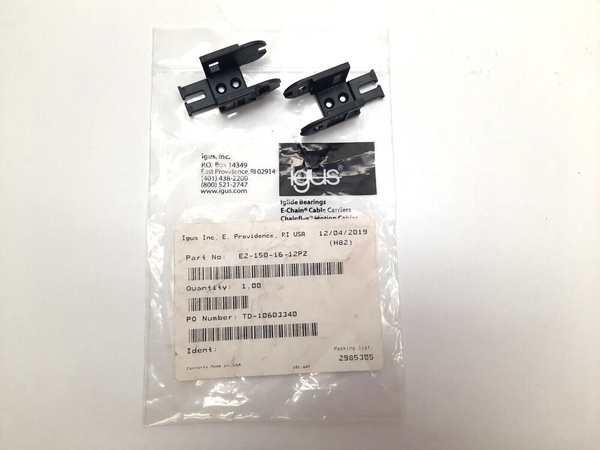 Igus E2-150-16-12PZ Iglide Bearings, E-Chain Cable Carriers LOT OF 2 - Maverick Industrial Sales