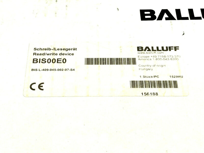 Balluff BIS L-409-045-002-07-S4 Read/Write Device BIS00E0 - Maverick Industrial Sales