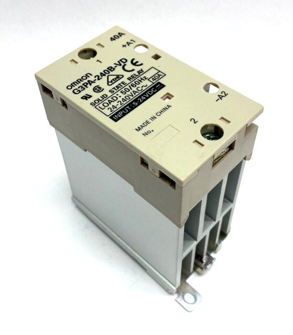 Omron G3PA-240B-VD Solid State Relay Zero Switching 40A 24VDC Input 240VAC - Maverick Industrial Sales