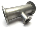 Unbranded SS 3-Way Tee Vacuum Fitting, Approx. 5-1/2" L, 2-15/16" OD, 1-9/16" OD - Maverick Industrial Sales