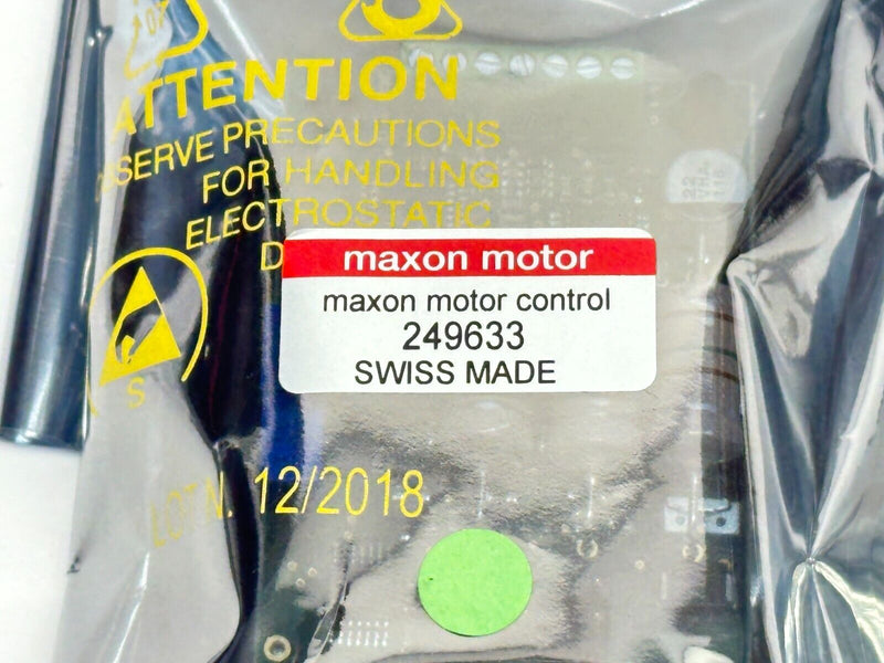 Maxon Motor 249631 Motor Control Boards 249633 / 249636 - Maverick Industrial Sales