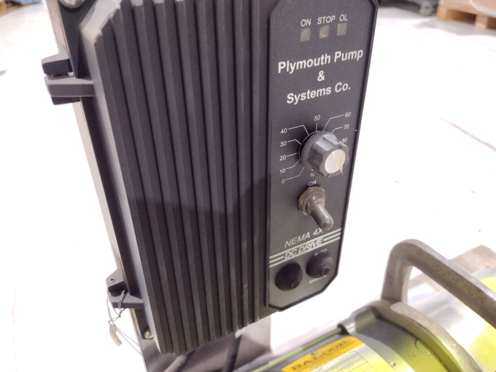 Plymouth Pump & Systems CO PV37-BB1.0-12S20, Baldor 34-5990-3675 & Speed Control - Maverick Industrial Sales