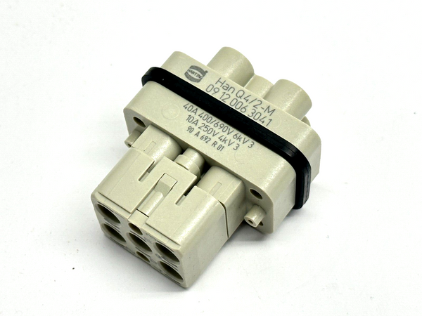 Harting 09 12 006 3041 Han Q Compact Connector 4/2 M-c - Maverick Industrial Sales