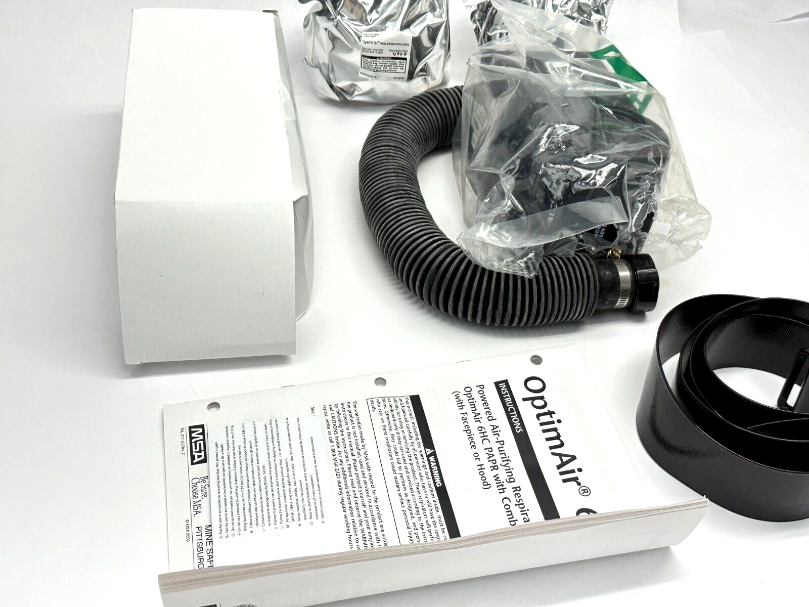 OptimAir 6HC Powered Air Purifying Respirator Kit w/ 10041550 Saranex Hood - Maverick Industrial Sales