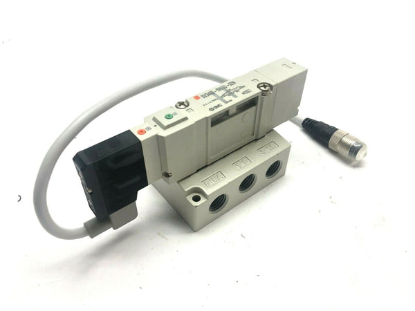 SMC SV3400-5W1U-02N Solenoid w/ Mount 0.2~0.7MPa - Maverick Industrial Sales