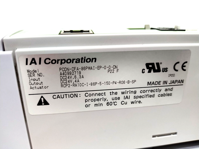 IAI PCON-CFA-86PWAI-EP-0-0-DN ROBO Cylinder Position Controller - Maverick Industrial Sales