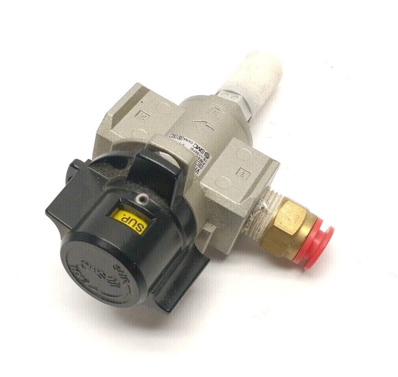 SMC VHS30-N03-BZ 3-Port Lock-Out Valve 3/8" NPT - Maverick Industrial Sales