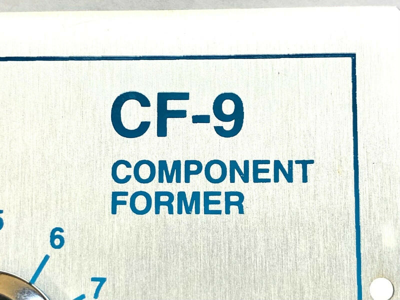 General Production Devices CF-9 Component Former Control Panel Face - Maverick Industrial Sales