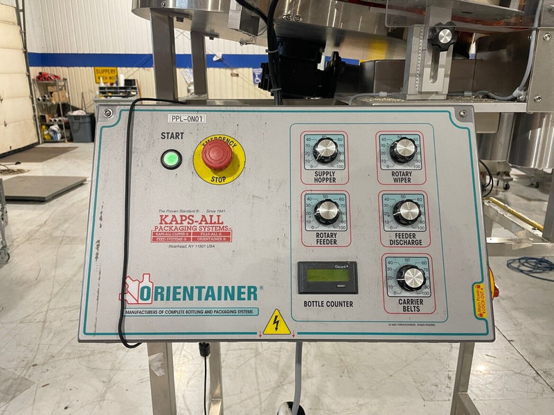 Kaps-All AU-3 Orientainer, Automatic Bottle Unscrambler Feeder - Maverick Industrial Sales