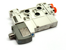 SMC SY3140-5WOZ Solenoid Valve w/ SX3000-50-1A-N7 Manifold Block - Maverick Industrial Sales