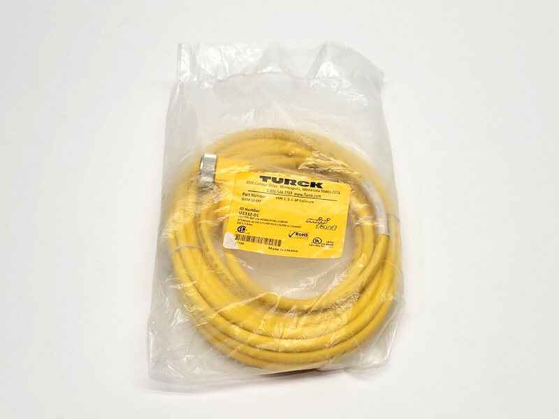 Turck WKM 50-6M Actuator and Sensor Cordset 5-Pin Female Right Angle U2332-01 - Maverick Industrial Sales