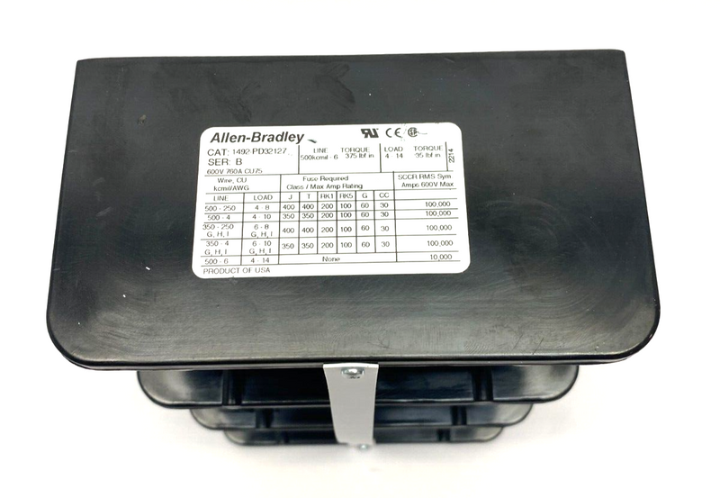 Allen Bradley 1492-PD32127 Ser. B Power Distribution Block 760A 600V - Maverick Industrial Sales