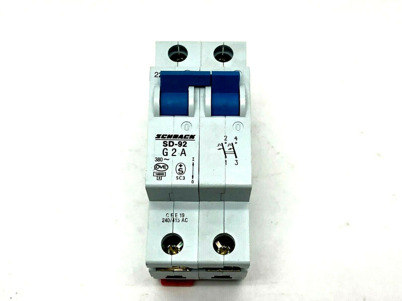 Schrack SD-92-G2A Miniature Circuit Breaker - Maverick Industrial Sales