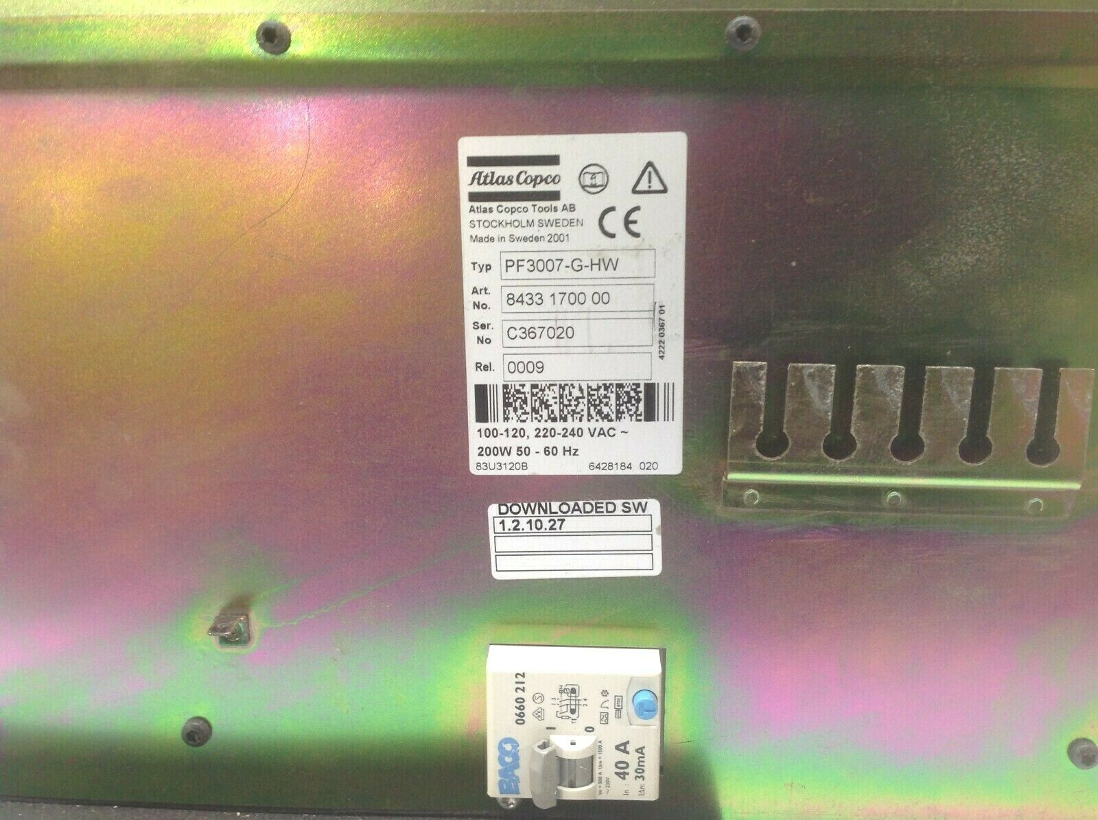 Atlas Copco 8433 1700 00 TENSOR S4/S7 Control Unit  PF3007-G-HW - Maverick Industrial Sales
