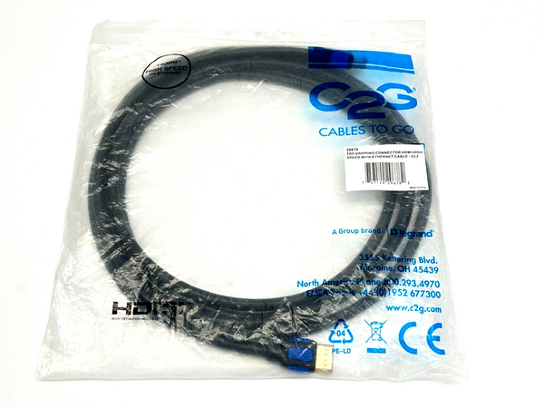 C2G 29678 High Speed HDMI Cable With Gripping Connectors 10ft - Maverick Industrial Sales