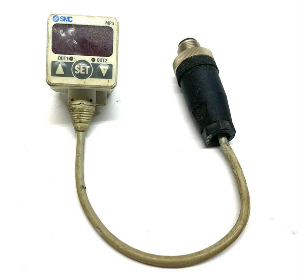 SMC ISE40-T1-62 Pressure Switch w/ 4-Pin M12 Connector - Maverick Industrial Sales