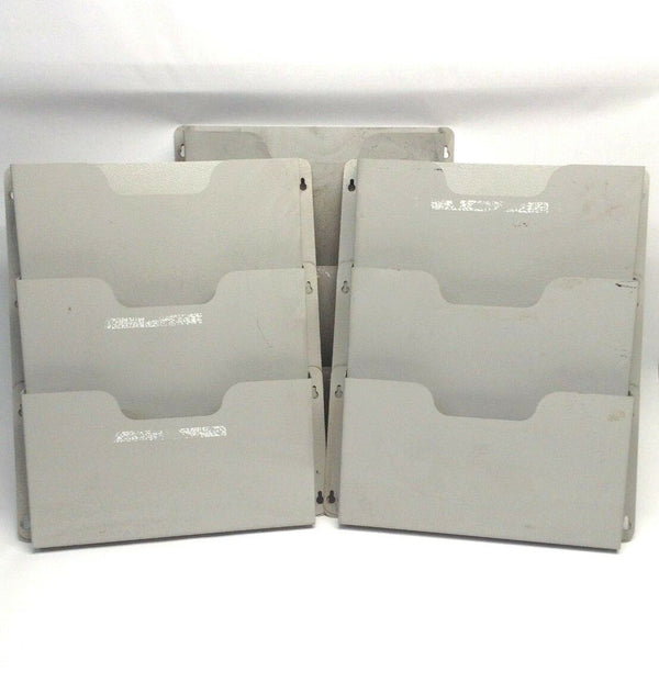 Buddy Products 5210-32 Steel Wall File 3 Pocket 14.5" x 2.5" x 17.5" Lot of 3 - Maverick Industrial Sales