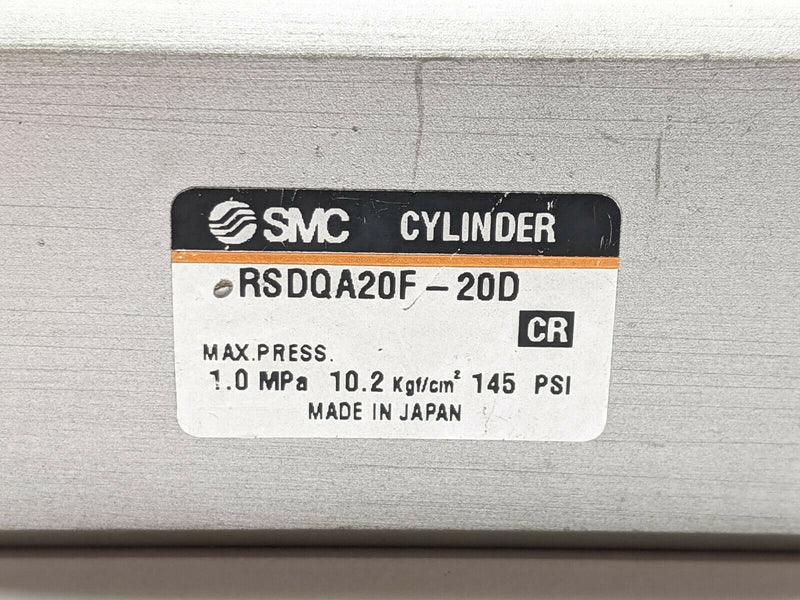 SMC RSDQA20F-20D Pneumatic Cylinder Stopper 145PSI - Maverick Industrial Sales