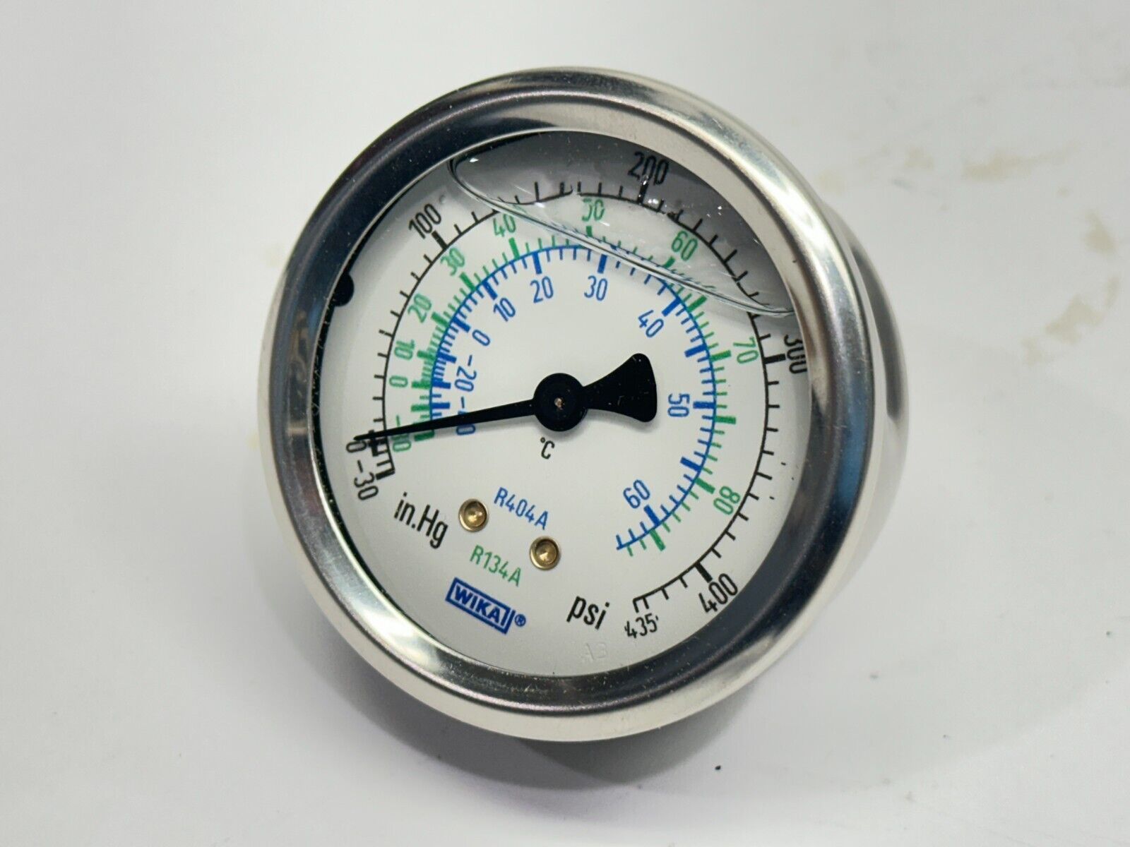 Wika Instruments 52764057 Type 213.53 Pressure Gauge 2.5" -30in.Hg/435PSI - Maverick Industrial Sales