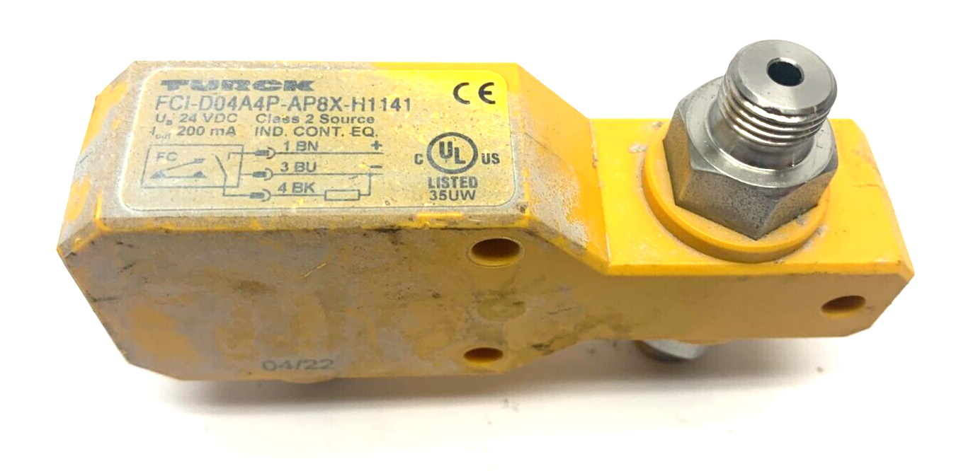 Turck FCI-D04A4P-AP8X-H1141 Class 2 Inline Flow Control Sensor 24VDC - Maverick Industrial Sales