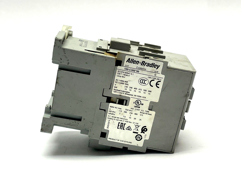 Allen Bradley 100-C30EJ00 Ser. C Contactor IEC 30A 3P 24VDC Electronic Coil