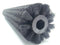 24" L x 3-1/2" Inch OD Conveyor Brush .010 CR Black 6/12 Nylon Bristles - Maverick Industrial Sales