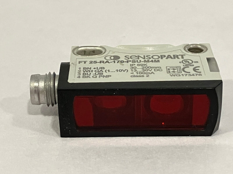 SensoPart FT 25-RA-170-PSU-M4M Miniature Distance Sensor - Maverick Industrial Sales