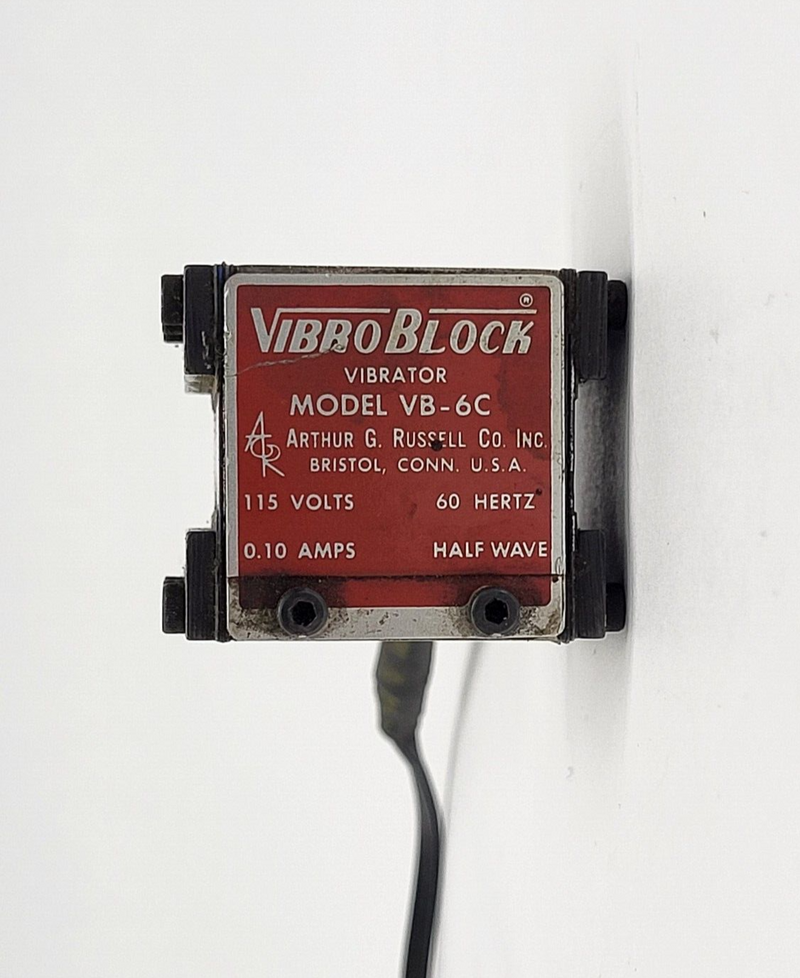 Arthur Russell Vibro Block Model VB-6C 115V 60Hz DAMAGED CORD - Maverick Industrial Sales