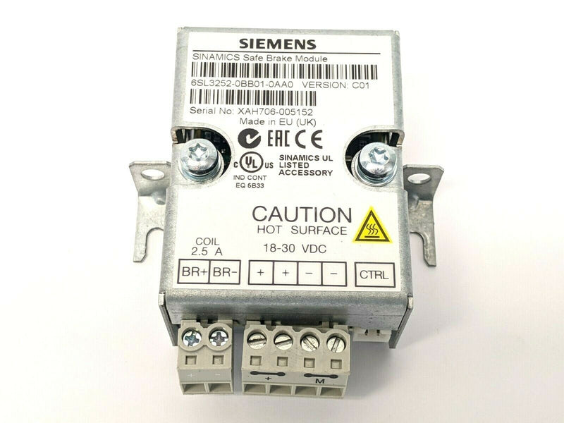 Siemens 6SL3252-0BB01-0AA0  Safe Brake Relay - Maverick Industrial Sales