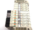 SMC 10 Slot Manifold w/ (4) VVQ1000 (3) VQ1301N-51 (3) VQ1400N-5 Valves & Mount - Maverick Industrial Sales