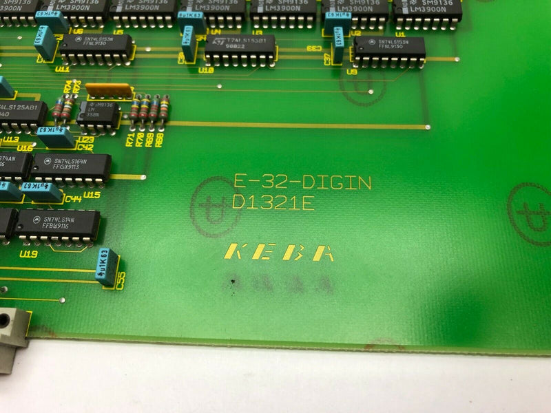 KEBA E-32-DIGIN D1321E Digital Input Control Board, Inp Card, Engel Press - Maverick Industrial Sales