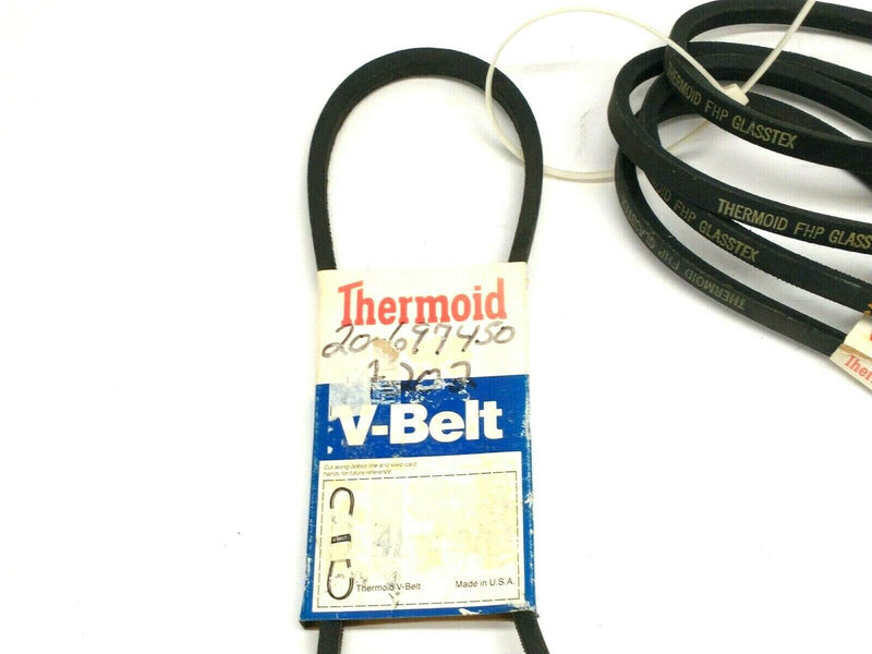 Thermoid 4L400 FHP Glasstex V-Belt 1/2" x 40" LOT OF 5 - Maverick Industrial Sales