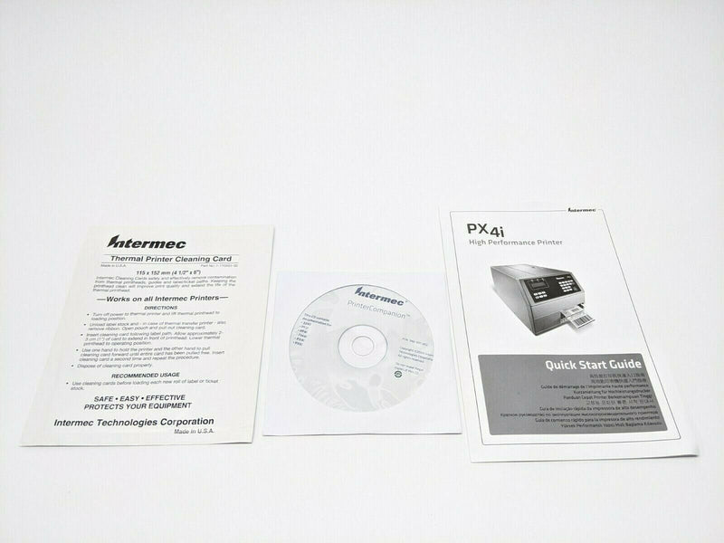 Intermec 946-001-002 Printer Companion CD, PX4i Quick Start Guide, Cleaning Card - Maverick Industrial Sales