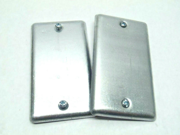 Raco 860 Blank Box Cover Face Plate Galvanized LOT OF 2 - Maverick Industrial Sales