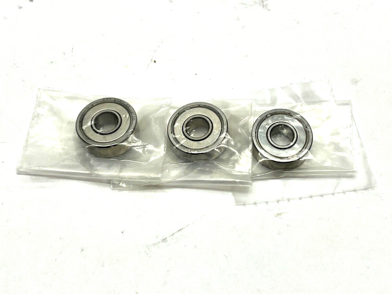 Deep Groove Ball Bearing 8mm I.D. 22mm O.D. 608HZ LOT OF 3 - Maverick Industrial Sales