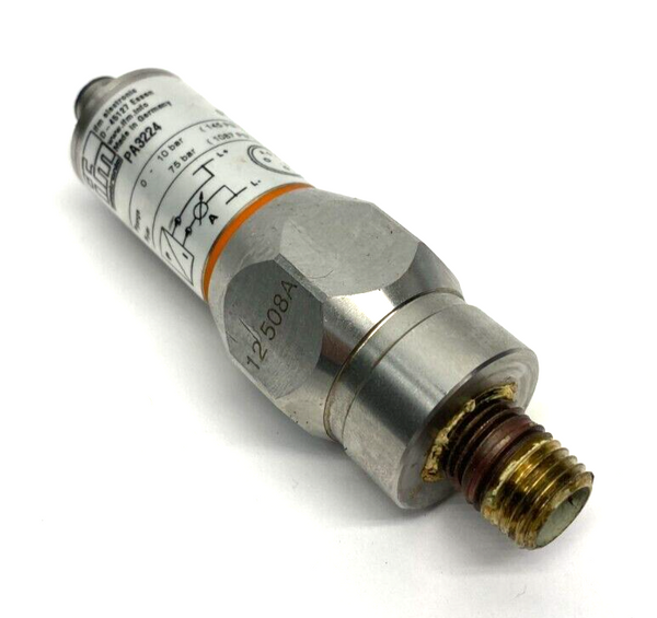 Ifm PA3224 Pressure Sensor 0-10 bar 145psi 75 bar Max 1087psi 1/4" NPT - Maverick Industrial Sales